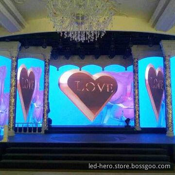 Beautiful LED mesh display, fashion design, good transparency, light weight, easy install and move